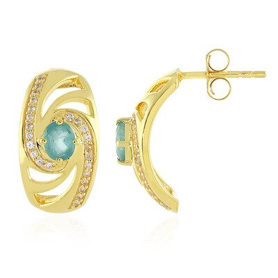 Boucles d'oreilles en argent et Grandidierite