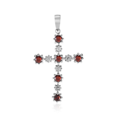 Pendentif en argent et Grenat du Mozambique