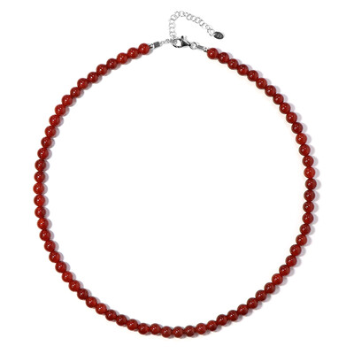 Collier en argent et Onyx rouge