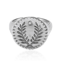 Bague en argent et Topaze blanche