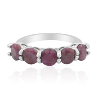 Bague en argent et Rubis