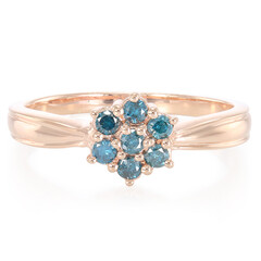 Bague en argent et Diamant fantaisie