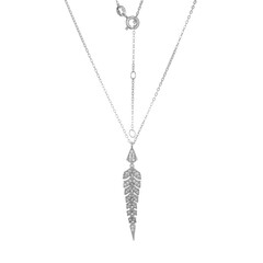 Collier en argent et Zircon (Adela Silber)