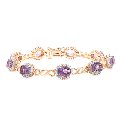 Bracelet en argent et Améthyste