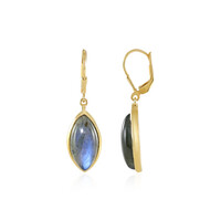 Boucles d'oreilles en argent et Labradorite