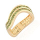 Bague en or et Tourmaline verte du Brésil (de Melo)