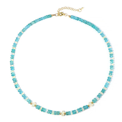 Collier en argent et Apatite bleue