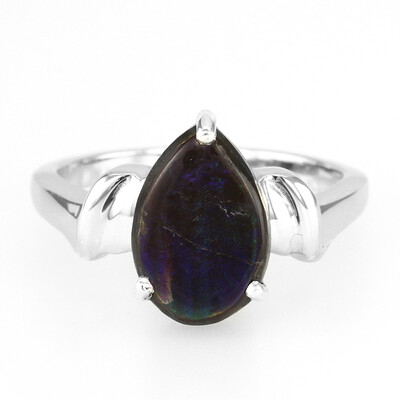 Bague en argent et Ammolite