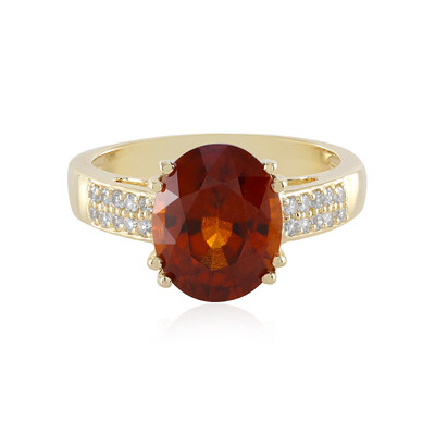 Bague en or et Grenat Hessonite
