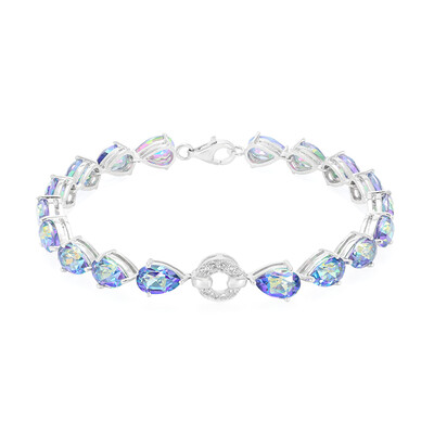 Bracelet en argent et Topaze bleue Mystique