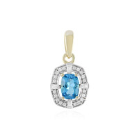 Pendentif en or et Topaze bleu Suisse (Adela Gold)
