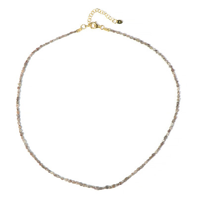 Collier en argent et Diamant champagne