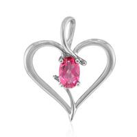 Pendentif en argent et Topaze rose