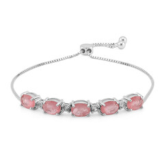 Bracelet en argent et Quartz rose pastel