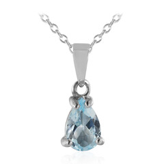 Collier en argent et Topaze bleu ciel