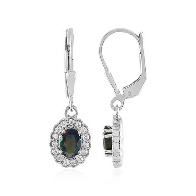 Boucles d'oreilles en argent et Opale Mezezo