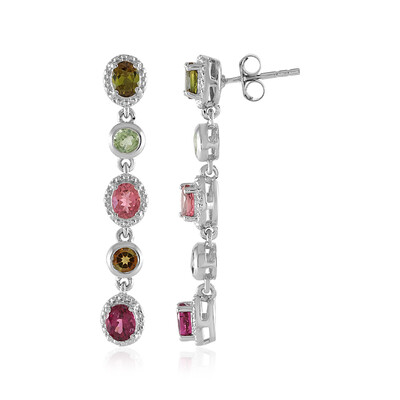 Boucles d'oreilles en argent et Tourmaline