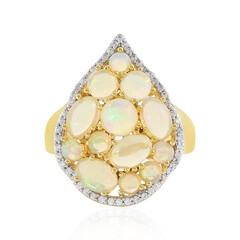 Bague en argent et Opale Welo
