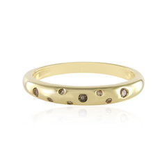 Bague en or et Diamant champagne I1