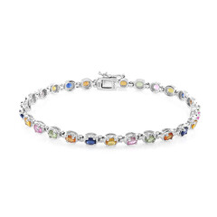 Bracelet en argent et Saphir bleu