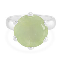 Bague en argent et Préhnite