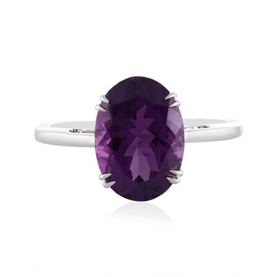Bague en argent et Améthyste du Maroc