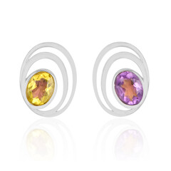 Pendentif en argent et Fluorite pourpre