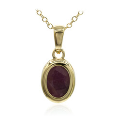 Collier en argent et Rubis