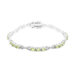 Bracelet en argent et Péridot