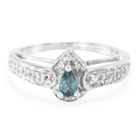 Bague en argent et Kyanite Paon