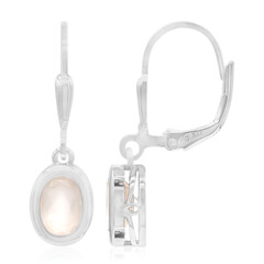 Boucles d'oreilles en argent et Quartz rose