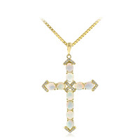 Collier en or et Opale Welo AAA