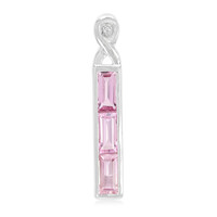 Pendentif en argent et Saphir Padparadscha