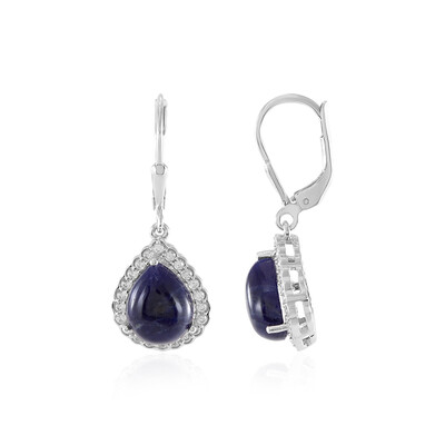 Boucles d'oreilles en argent et Sodalite