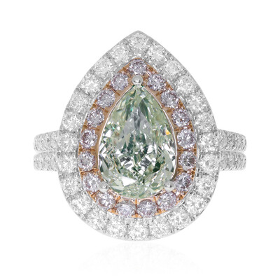 Bague en or et Diamant vert SI1 (CIRARI)