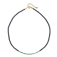 Collier en argent et Emeraude du Brésil