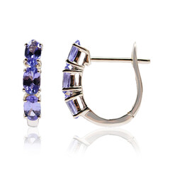 Boucles d'oreilles en or et Tanzanite