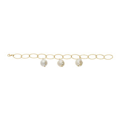 Bracelet et Perle blanche de culture d'eau douce