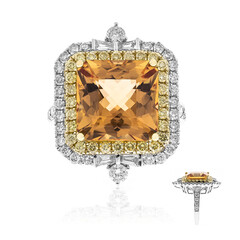 Bague en or et Topaze Impériale AAA (CIRARI)