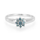 Bague en argent et Diamant fantaisie