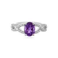 Bague en argent et Améthyste de Sibérie
