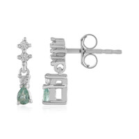 Boucles d'oreilles en argent et Alexandrite