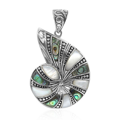Pendentif en argent et Coquillage d'Abalone (Art of Nature)
