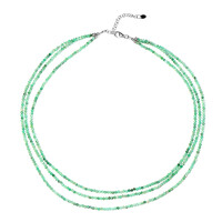 Collier en argent et Emeraude de Socoto