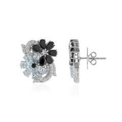 Boucles d'oreilles en argent et Spinelle noir (Dallas Prince Designs)
