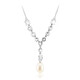 Collier en argent et Perle blanche de culture d'eau douce