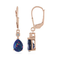 Boucles d'oreilles en argent et Opale Mezezo