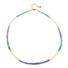 Collier en argent et Tanzanite