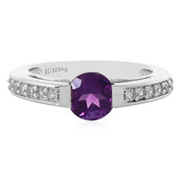 Bague en argent et Améthyste d'Uruguay