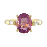 Bague en argent et Fluorite rose